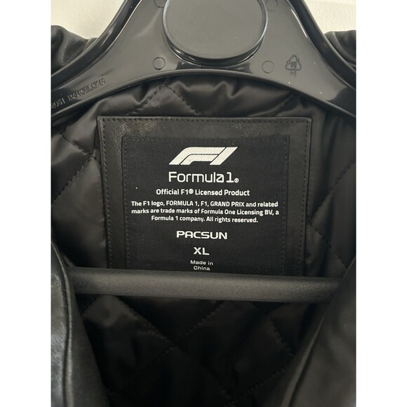 Formula 1 x PacSun Leather Pole Position Jacket Size XL Limited Edition New - Picture 4 of 11
